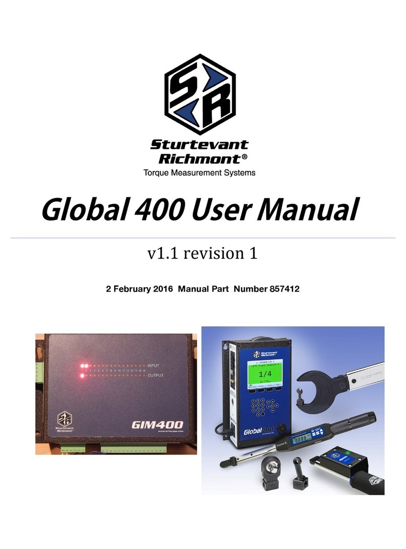 Sturtevant Richmont Global 400 user manual