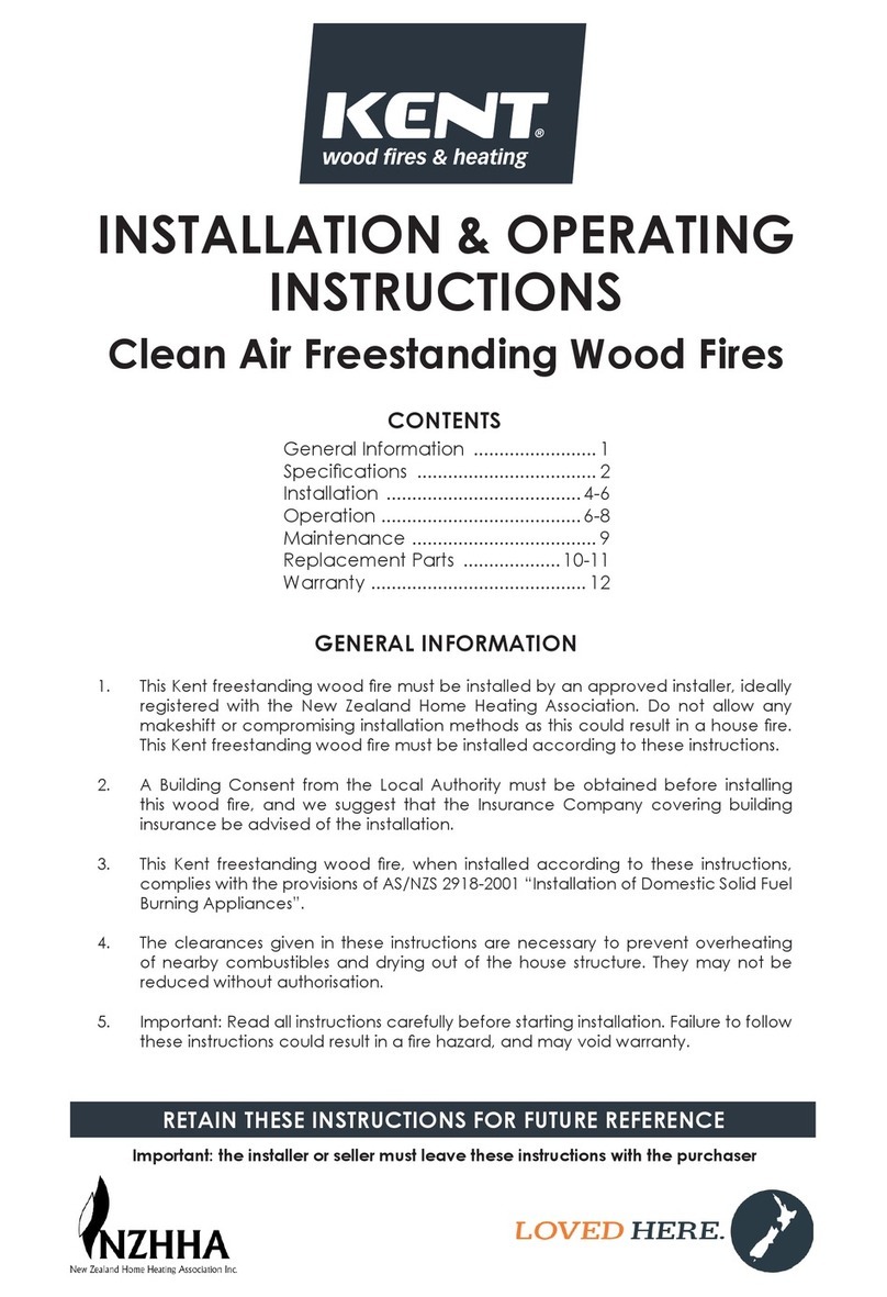 KENT Cardrona Installation & operating instructions KENT Cardrona Installation & operating instructions