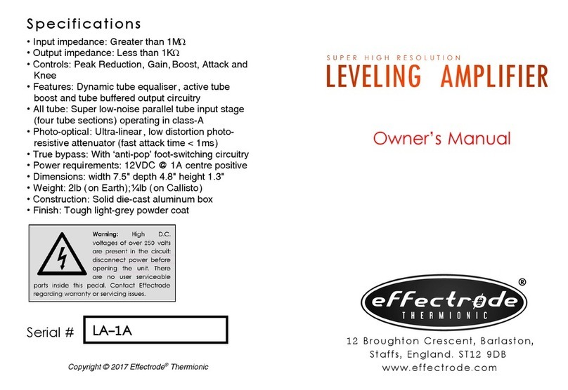 Effectrode LA-1A User manual