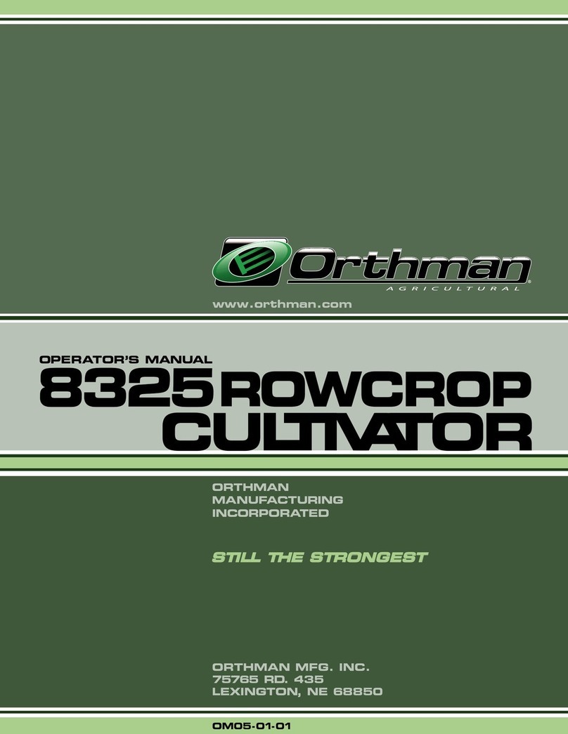 Orthman 8325 Operator's manual