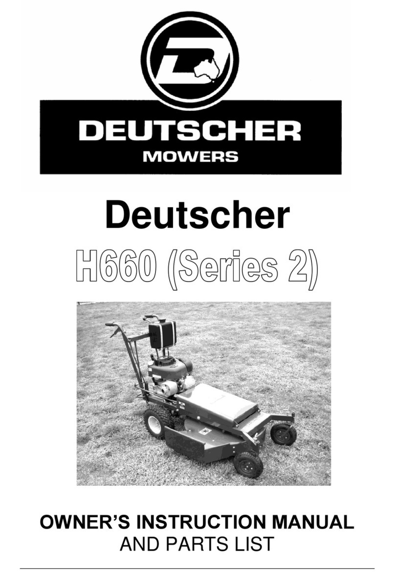 Deutscher 2 Series Owner's manual and parts book