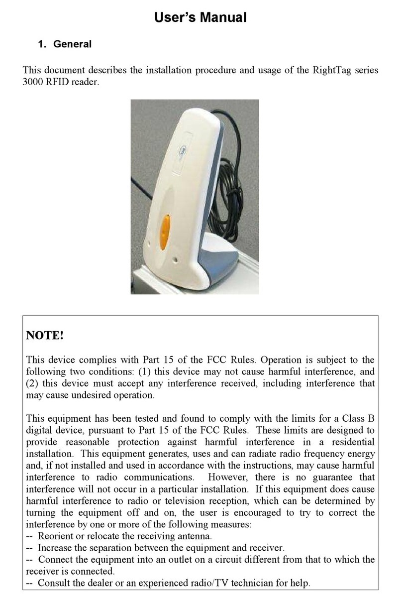 RightTag 3000 series User manual