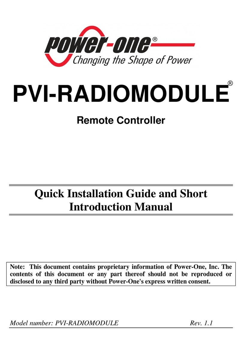 Power One PVI-RADIOMODULE Reference manual