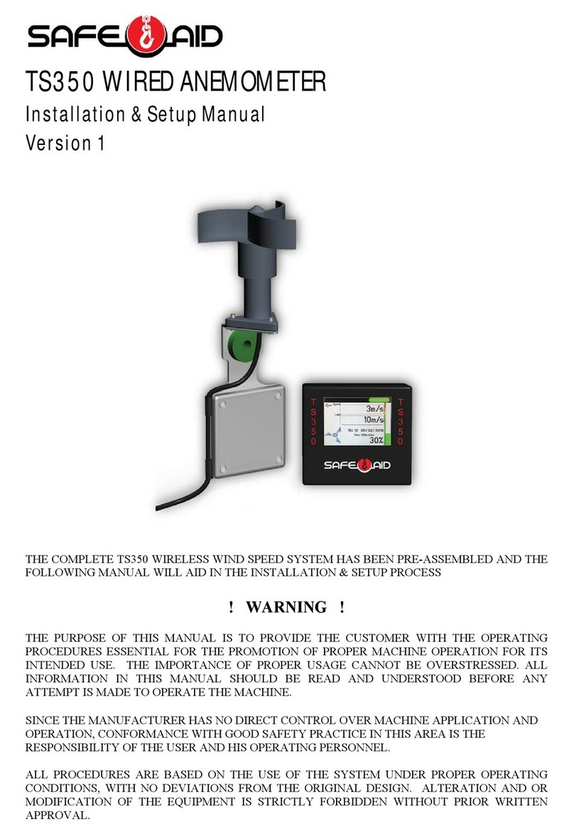 Safeaid TS350 Installation setup manual