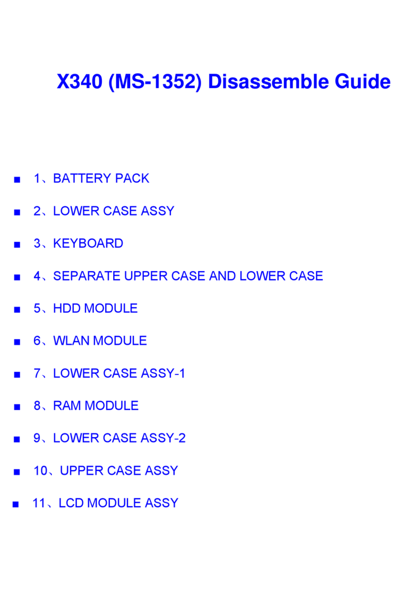 MSI X340 User manual MSI X340 User manual