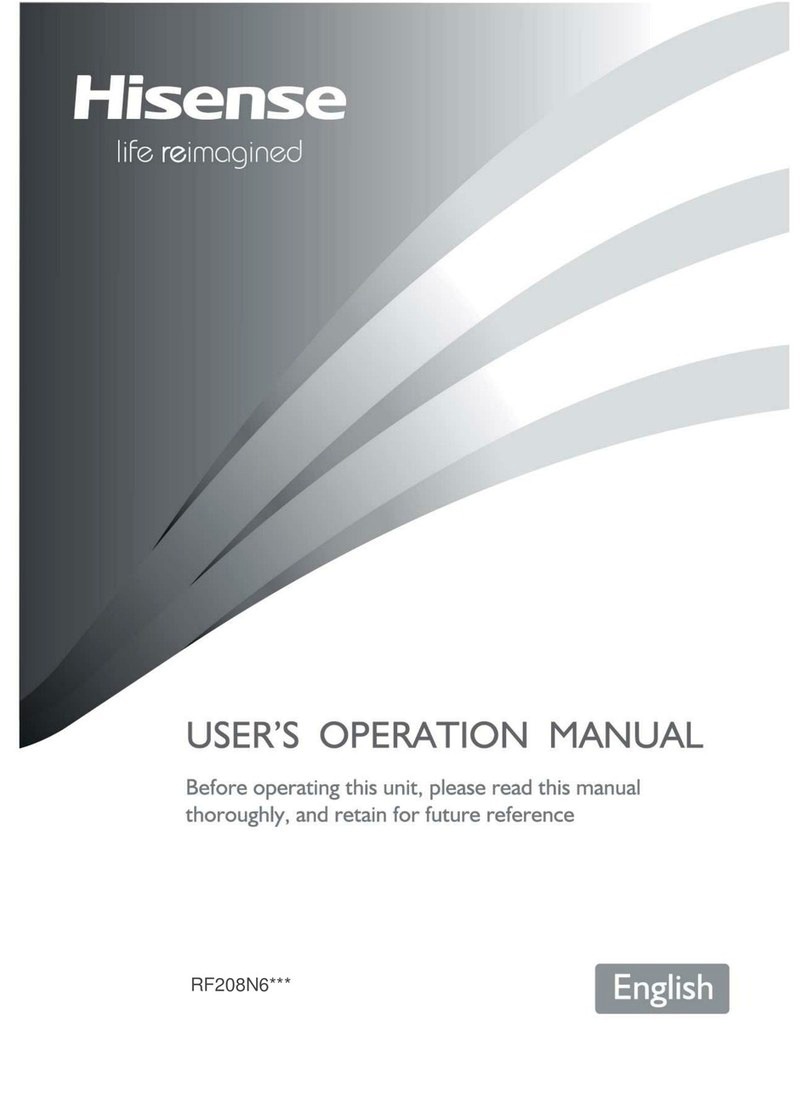 Hisense RF208N6 Series User's operation manual