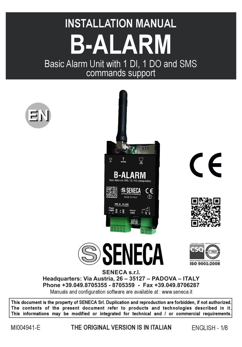 Seneca B-ALARM installation manual