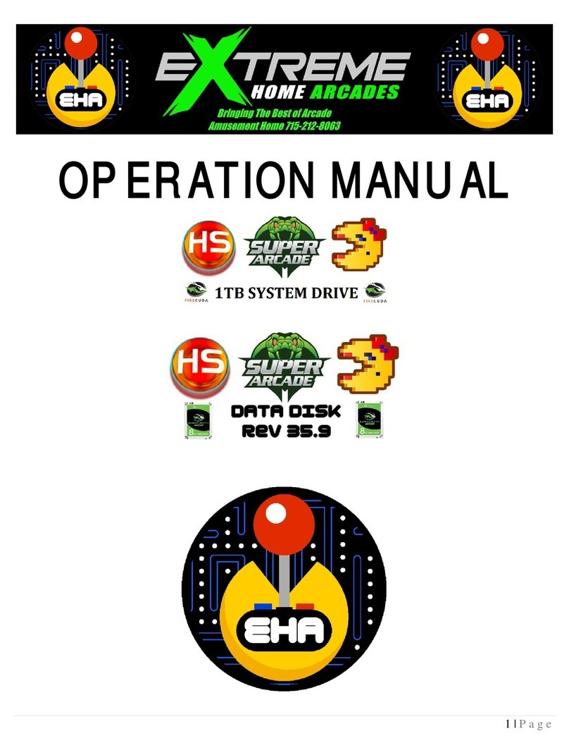 Extreme Home Arcades MegaCade series Operation manual
