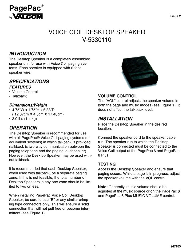 PagePac V-5330110 manual