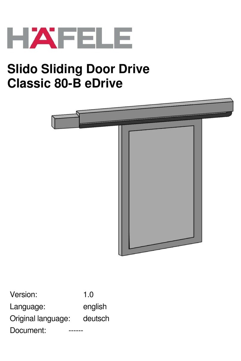 Hafele Classic 80-B eDrive instruction manual