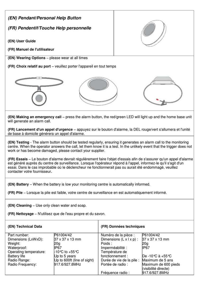 Tunstall P61004/42 user guide