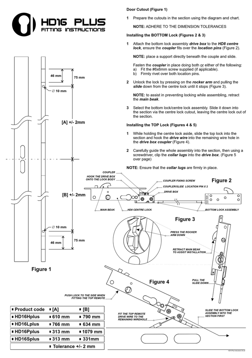 Austral Lock HD16H plus User manual