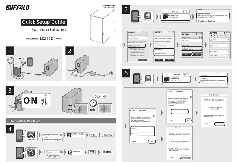 Buffalo LinkStation LS220D Series Quick setup guide