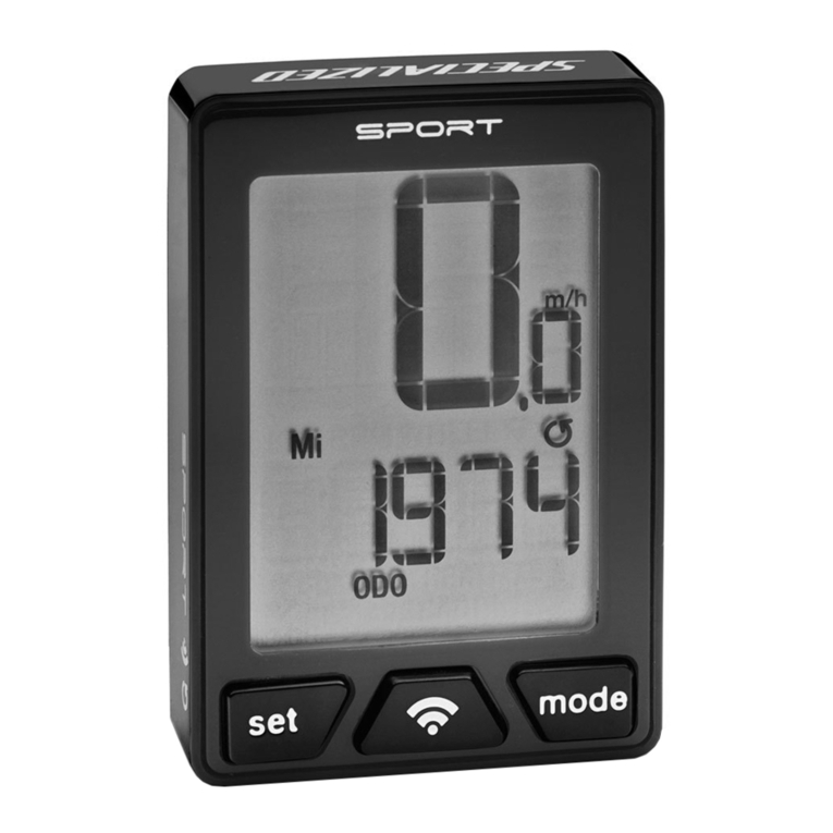 Specialized SpeedZone Sport User manual