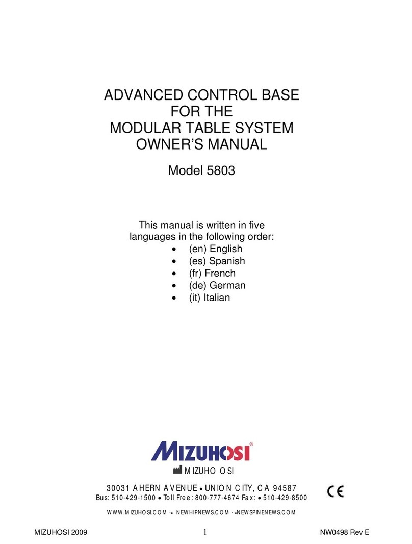 Mizuho osi 5803 owner's manual