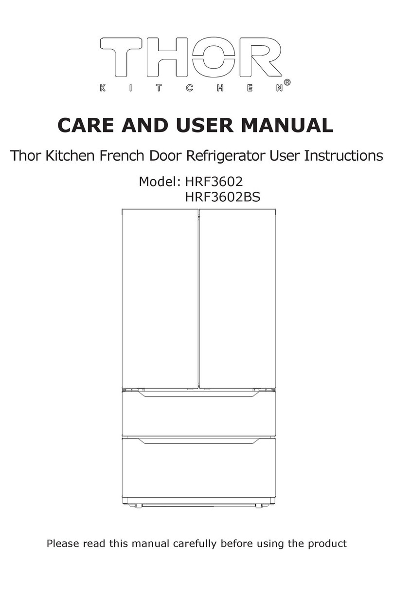 Thor Kitchen HRF3602 User and care manual