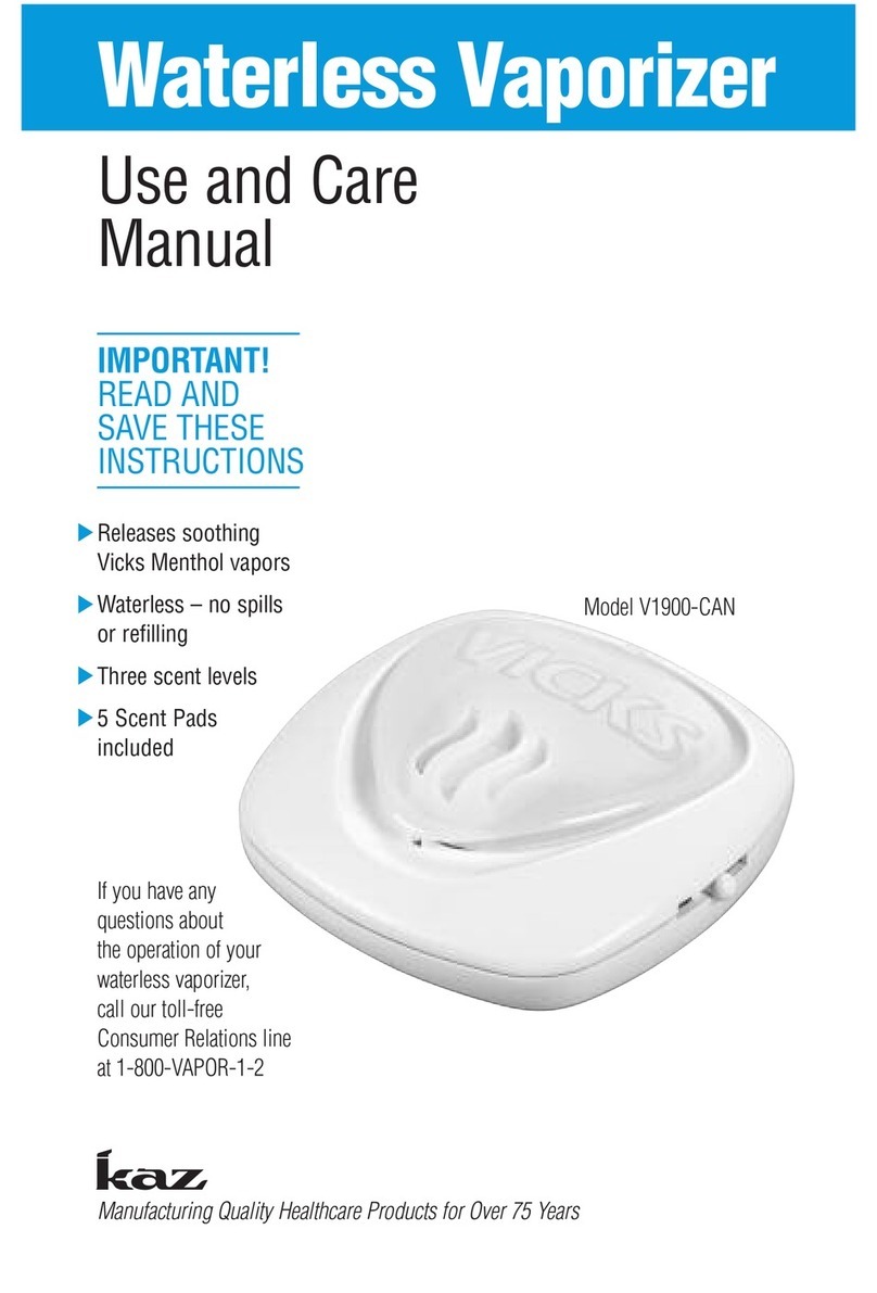 Vicks V1900-CAN User manual