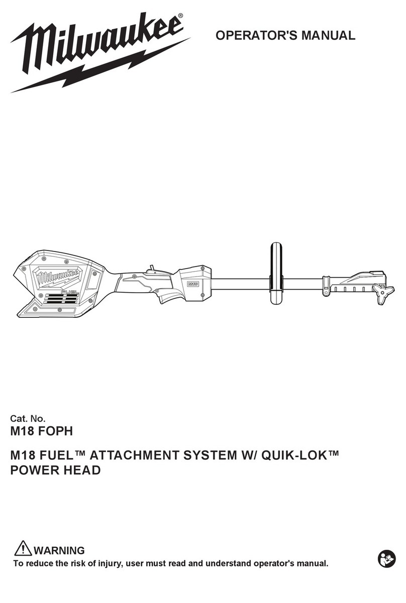 Milwaukee M18 FOPH User manual