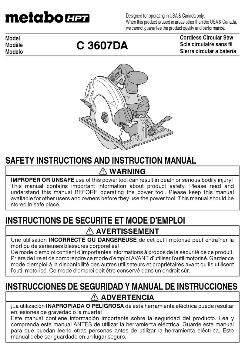 Metabo HPT C 3607DA Troubleshooting guide