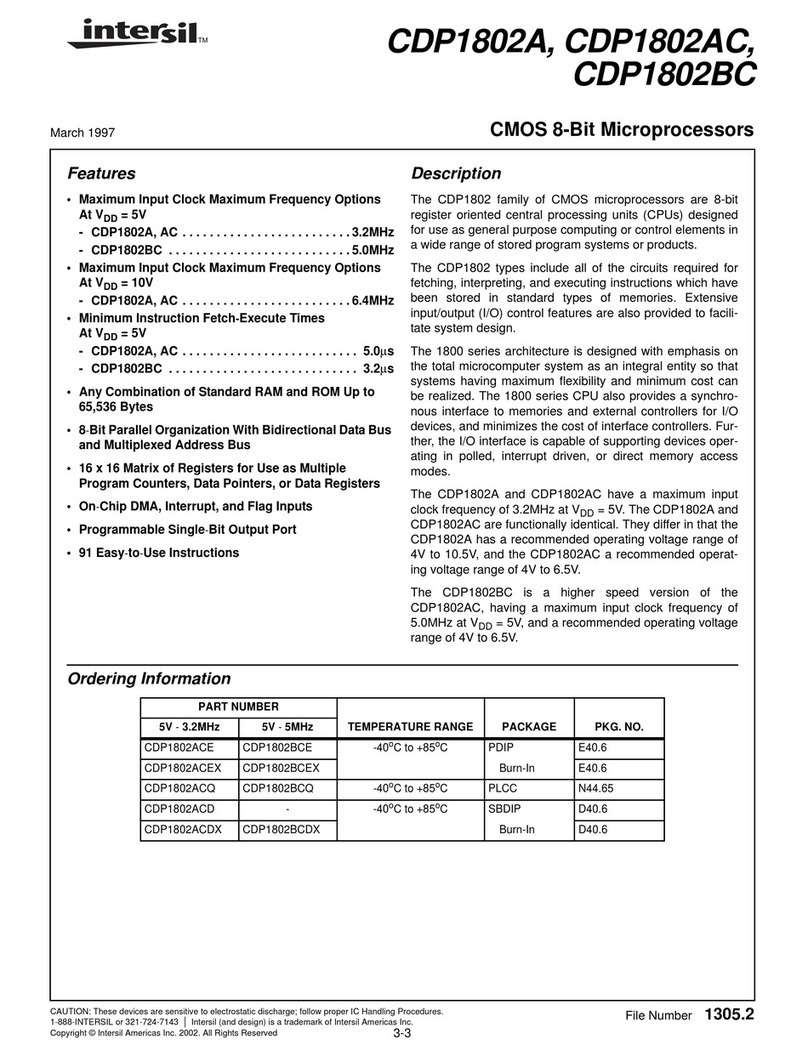 Intersil CDP1802BCE manual