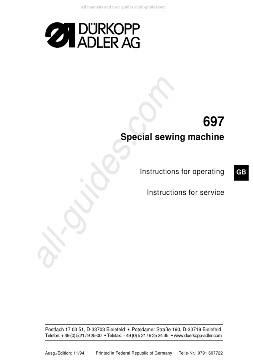 DURKOPP ADLER 697 Parts list manual DURKOPP ADLER 697 Parts list manual