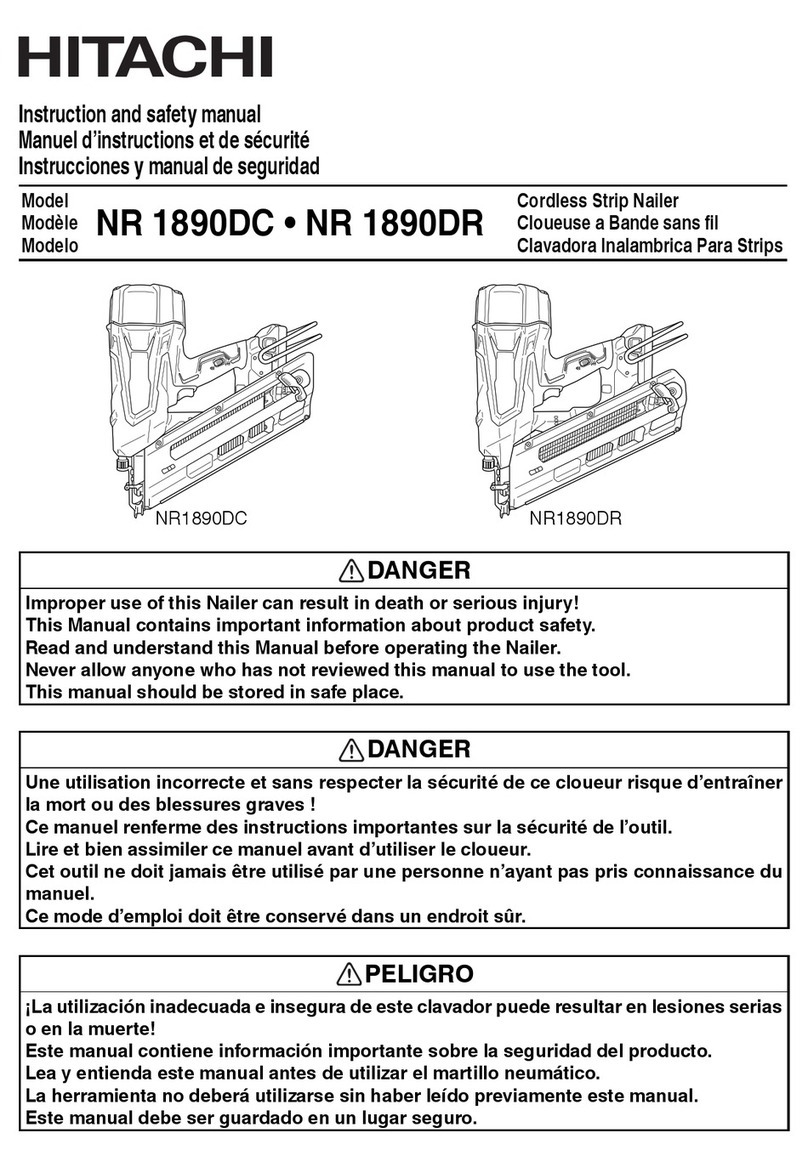 Hitachi NR 1890DC Instruction and safety manual