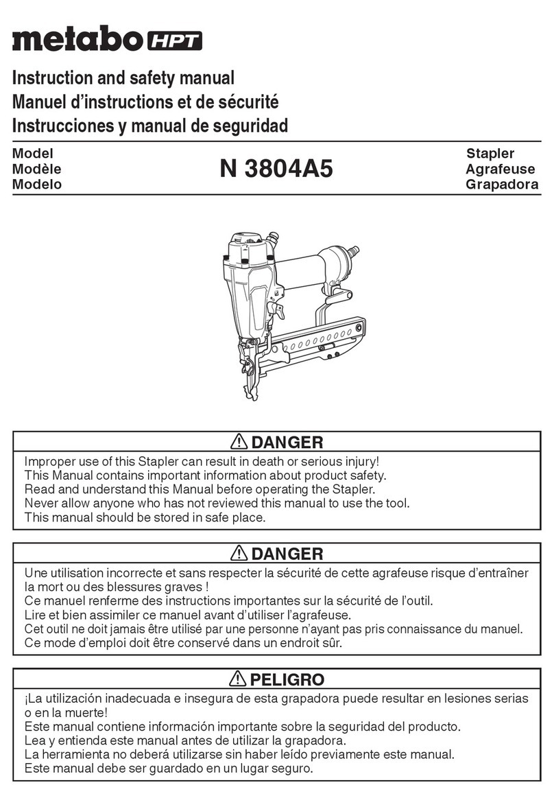 Metabo HPT N 3804A5 Instruction Manual