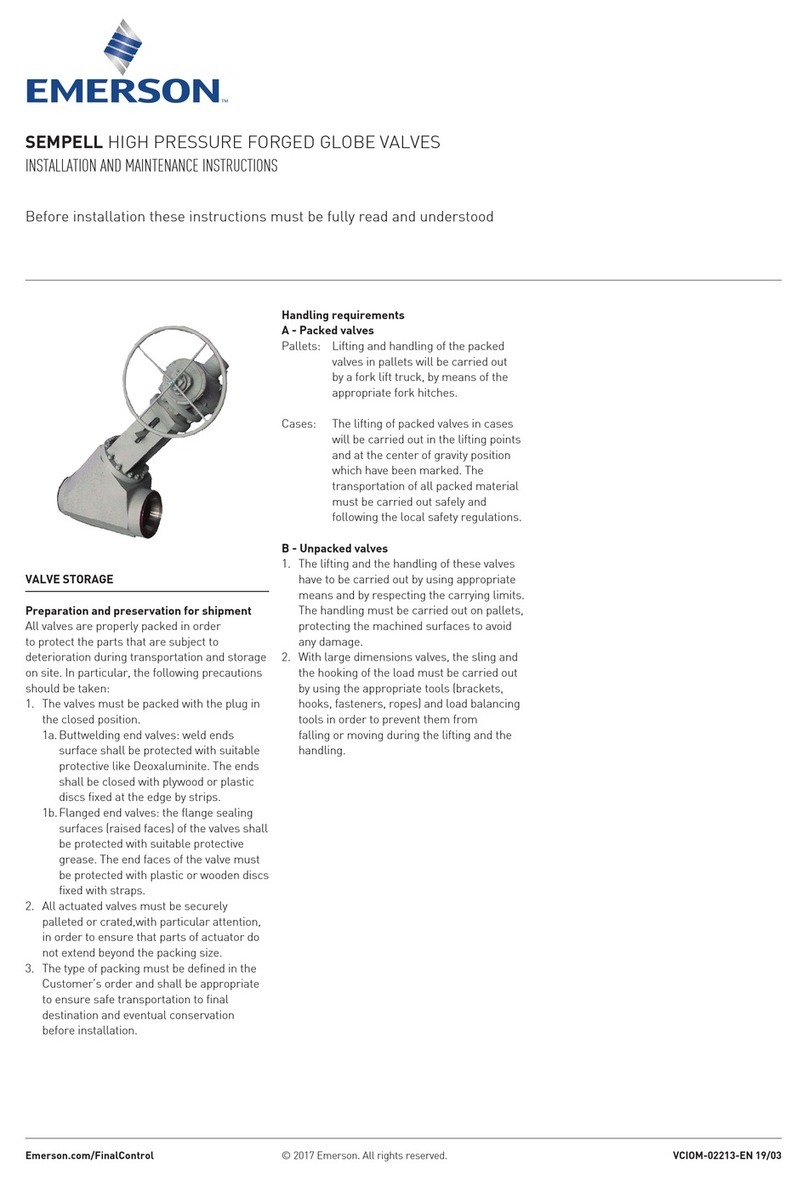 Emerson Sempell series User manual