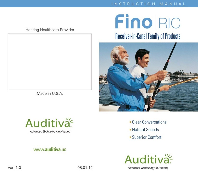 Auditiva FINO RIC 12 instruction manual