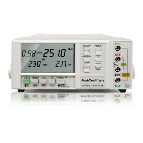 PeakTech 2510 User manual