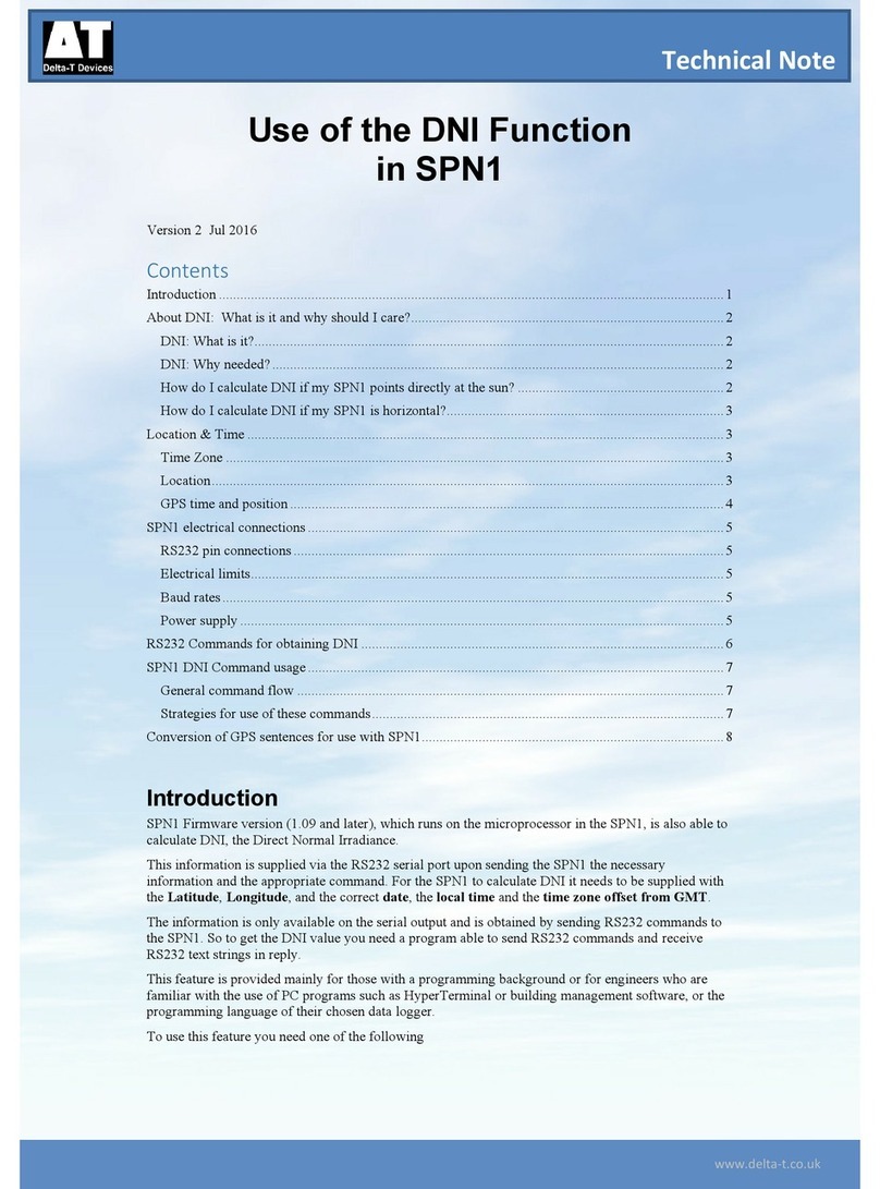 Delta-T SPN1 Technical note