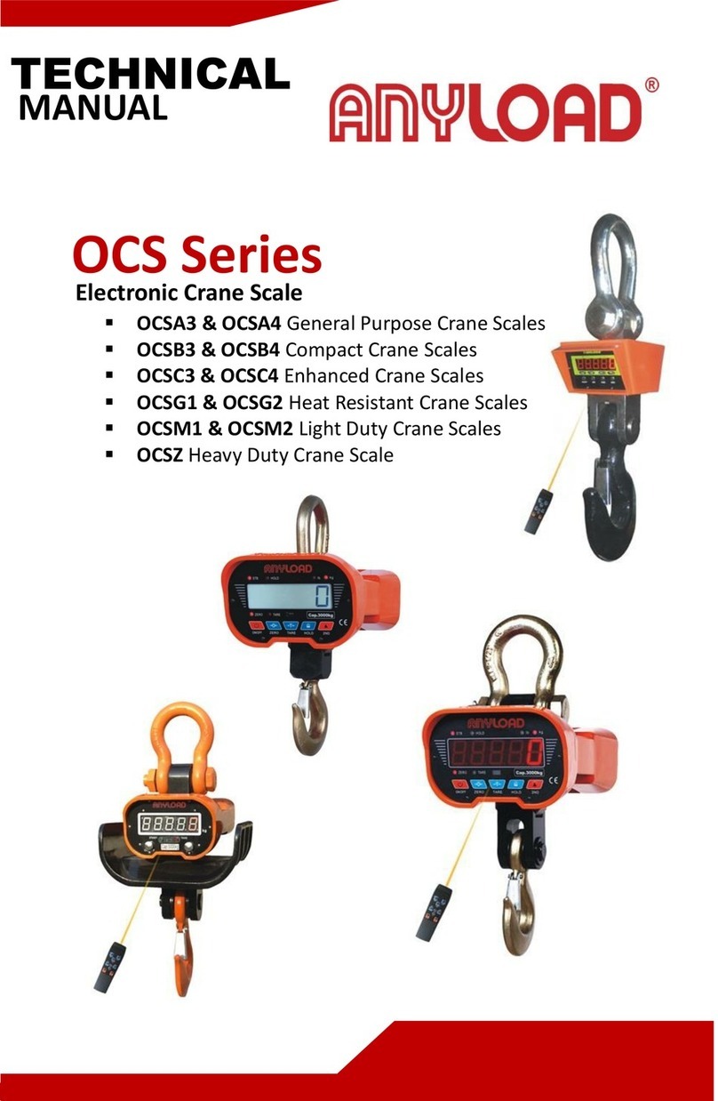 Anyload OCS Series User manual