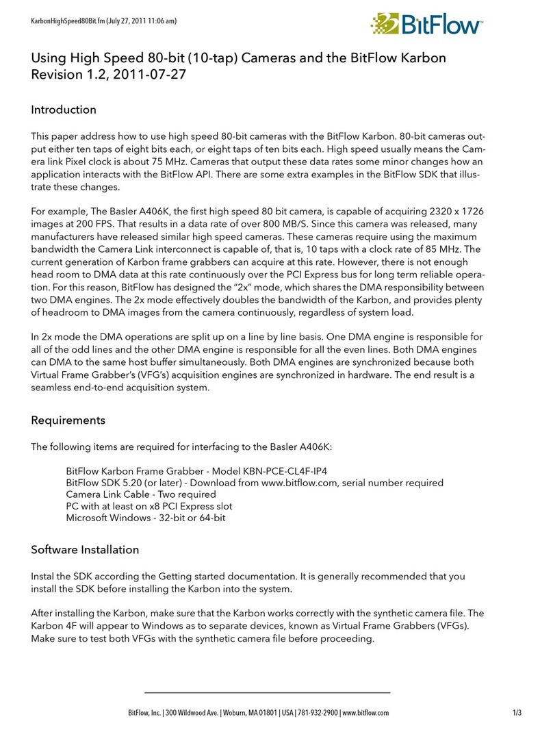 BitFlow Karbon  KBN-PCE-CL4F-IP4 Installation
