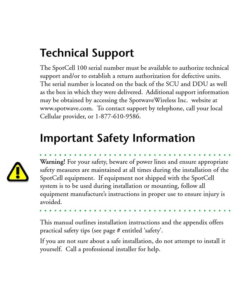 Spotwave Wireless SpotCell 100 user manual