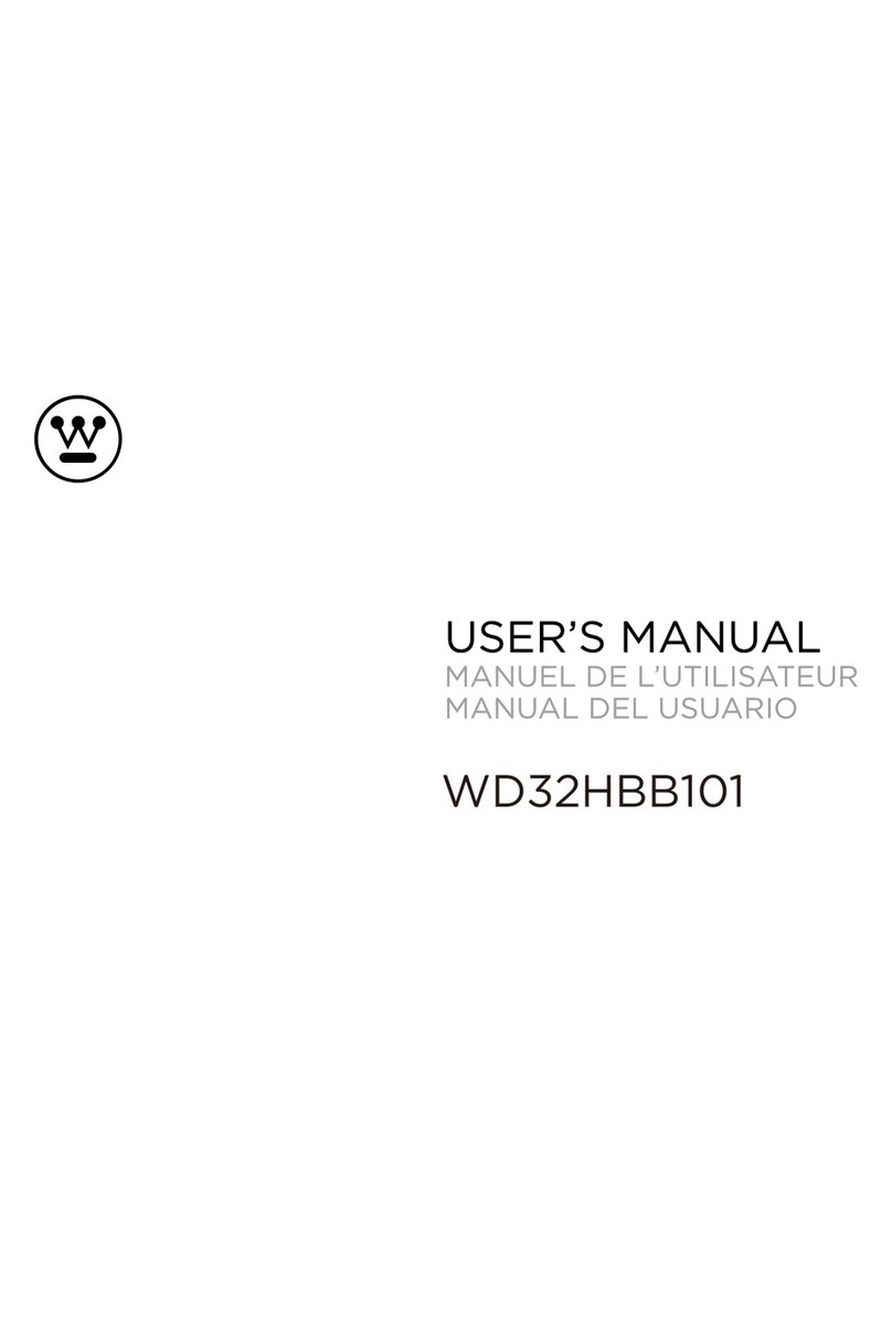 Westinghouse WD32HBB101 User manual