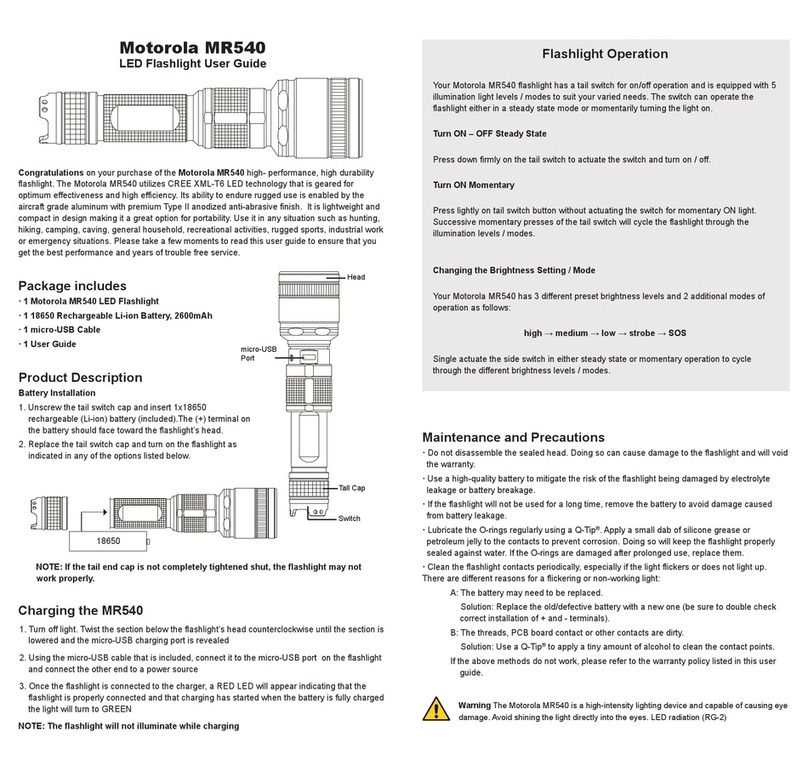 Motorola MR540 User manual