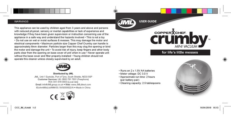 JML Copper Chef Crumby user guide