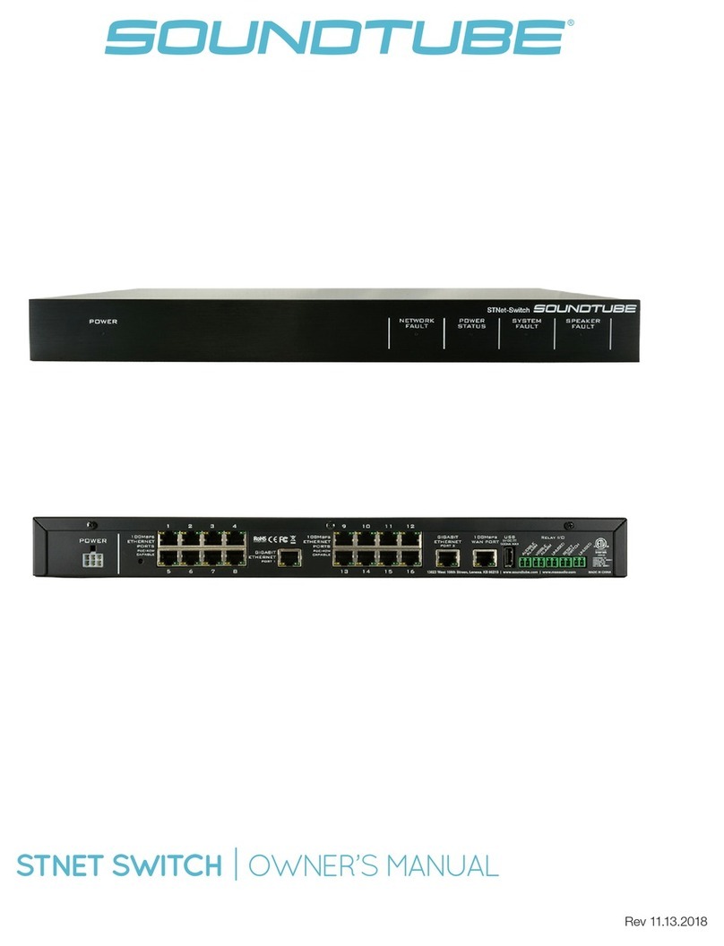 Sound Tube STNET SWITCH User manual