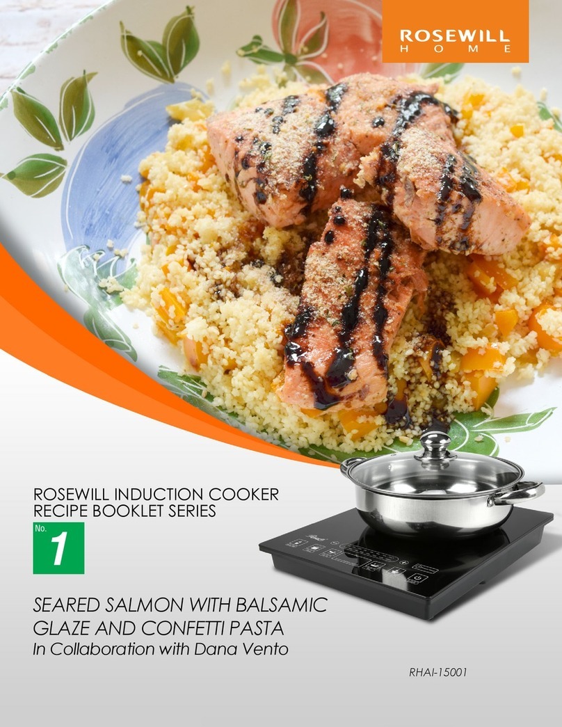 Rosewill RHAI-15001 Recipe booklet
