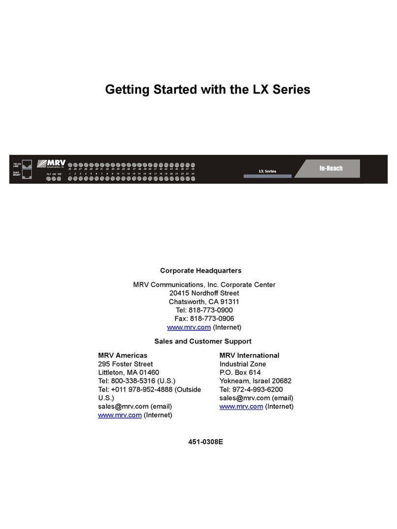 MRV Communications LX Series User manual