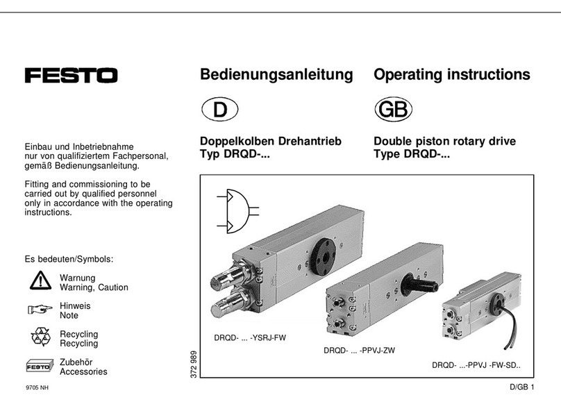 Festo DRQD Series operating instructions