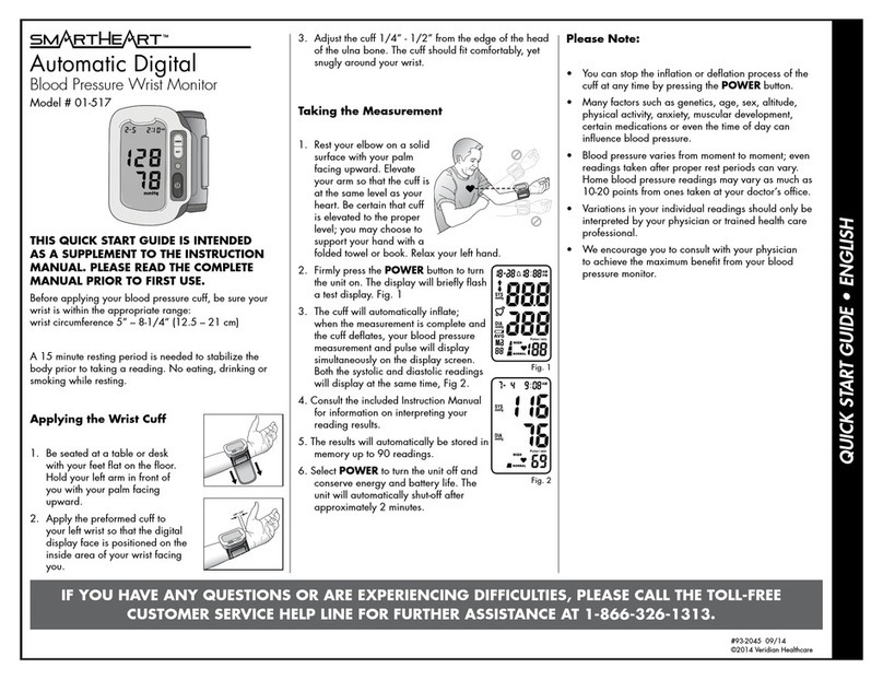 Veridian Healthcare SmartHeart 01-517 User manual