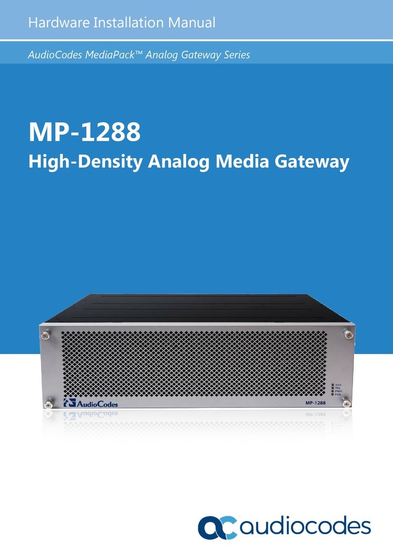 AudioCodes MediaPack Series Assembly instructions