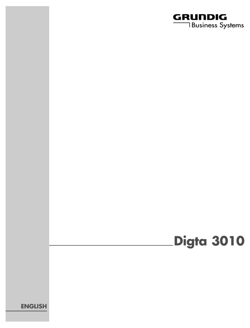 Grundig Digta 3010 User manual Grundig Digta 3010 User manual