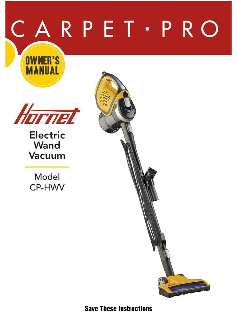Carpet Pro Hornet CP-HWV User manual Carpet Pro Hornet CP-HWV User manual