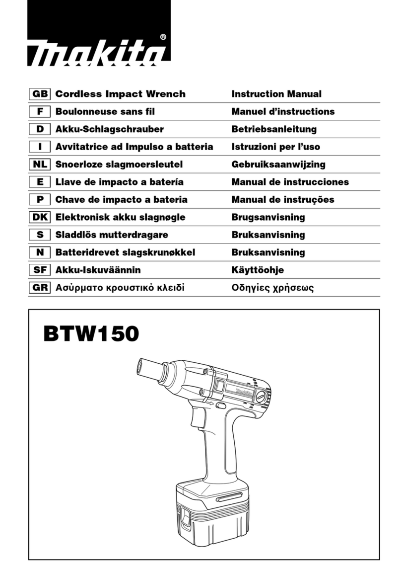 Makita BTW150 User manual Makita BTW150 User manual
