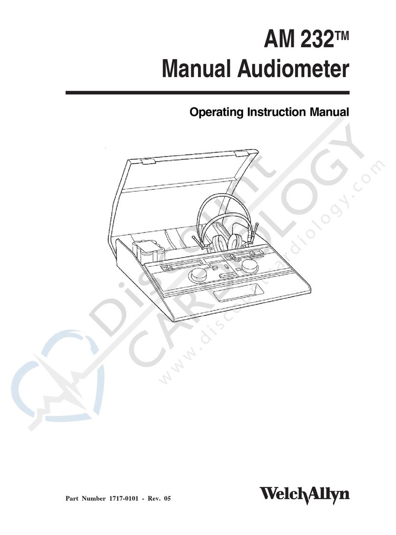 Welch Allyn AM 232 Operating instructions manual