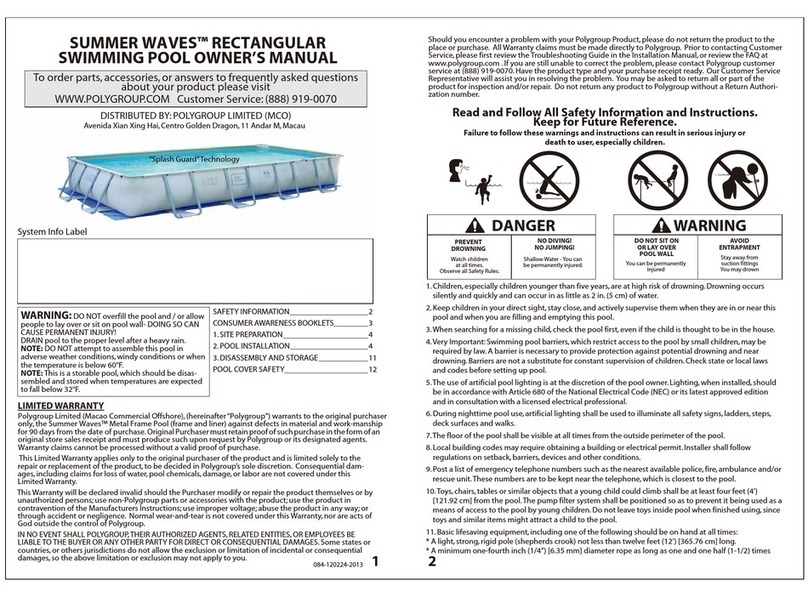 Polygroup SUMMER WAVES PS23-081436 User manual
