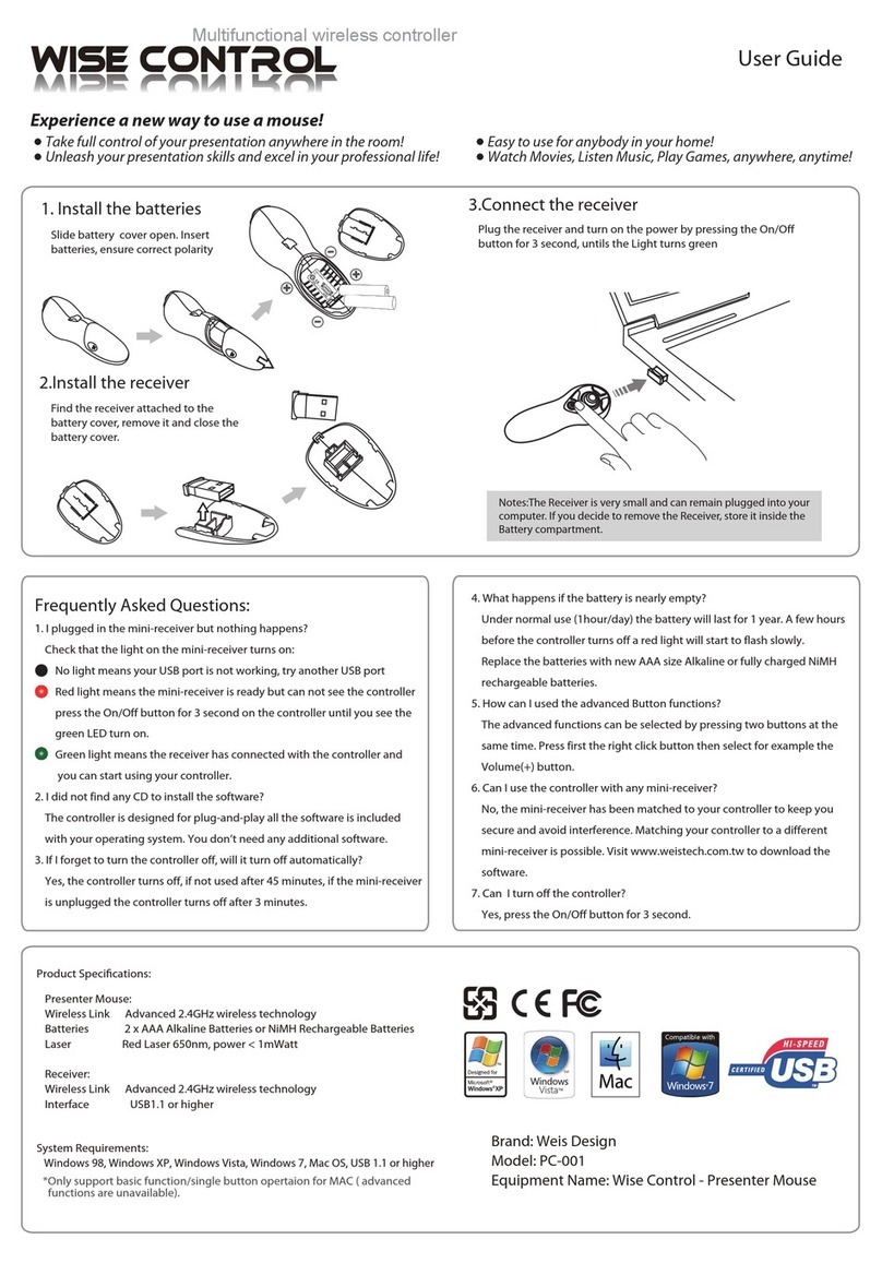 Weis Design Wise Control user guide