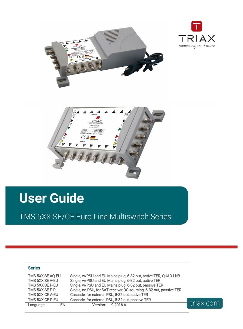 Triax TMS 5XX SE AQ-EU Series user guide